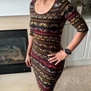 Cemi Ceri Wide Scoop Front & Back Sweater Dress